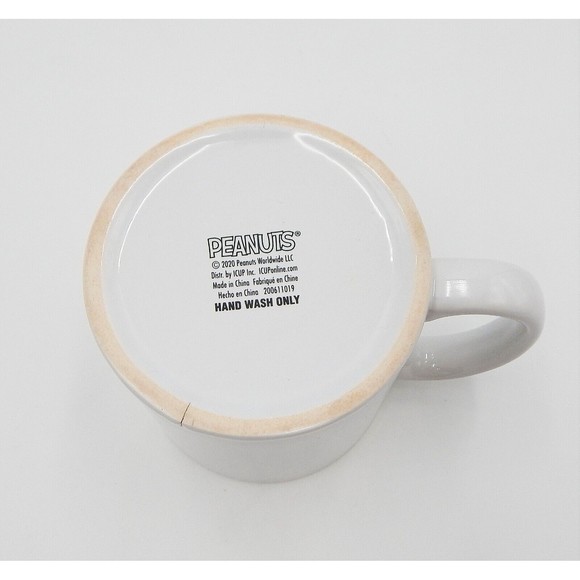 Peanuts Snoopy Home For The Holidays Christmas Mug Coffee Tea Cup White 16 Oz - Picture 6 of 8
